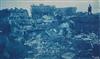 (CYANOTYPES) A select group of 133 vivid cyanotypes of a New Jersey construction site,
